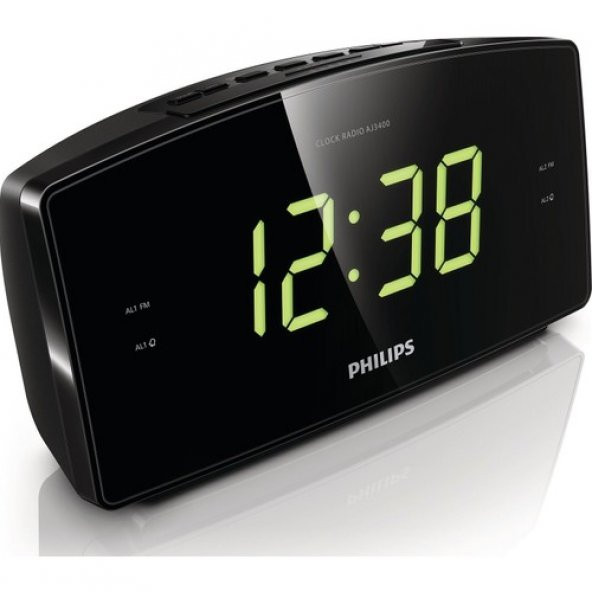 Philips AJ3400/12 Büyük Ekranlı Çift Alarm Saatli Radyo - 2