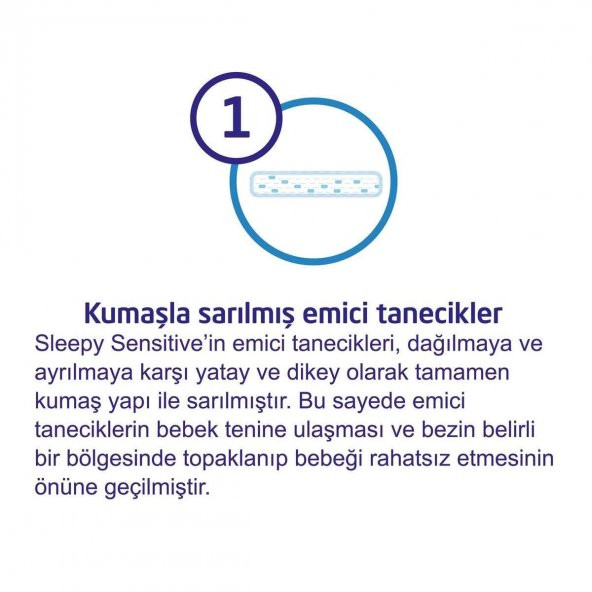 Sleepy Natural Bebek Bezi 1 Numara Yenidoğan 40 Adet (2-5 Kg) - 7
