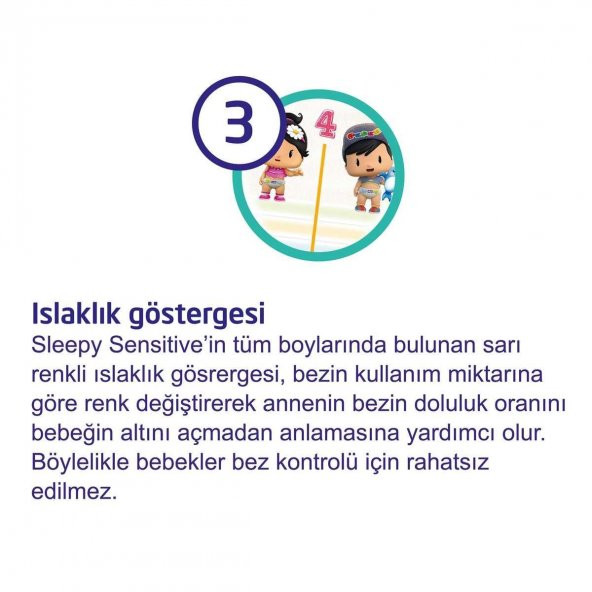 Sleepy Natural Bebek Bezi 1 Numara Yenidoğan 40 Adet (2-5 Kg) - 9