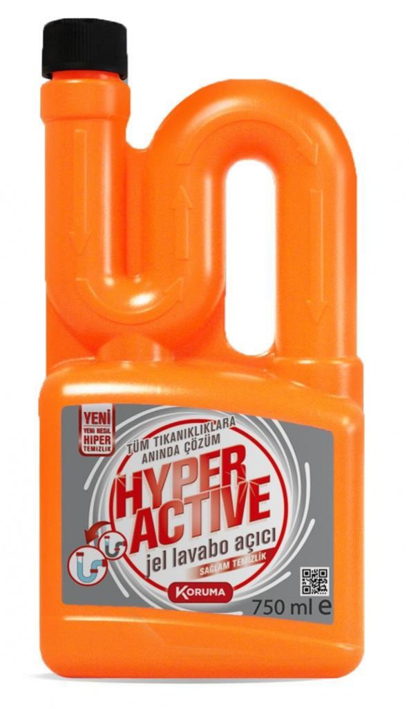 Hyper Active Jel Lavabo Açıcı 750 ml