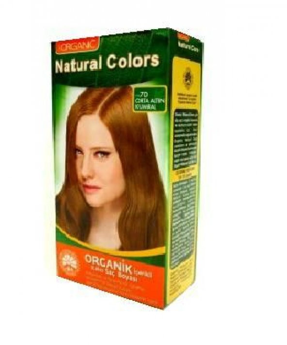 Natural Colors Organik Saç Boyası 7D Orta Altın Kumral