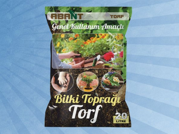 torf  toprağı ABANT torf 20 litrelik büyük poşet