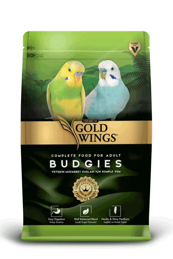 Gold Wings Premium Muhabbet Kuşu Yemi 1 kg 5'li