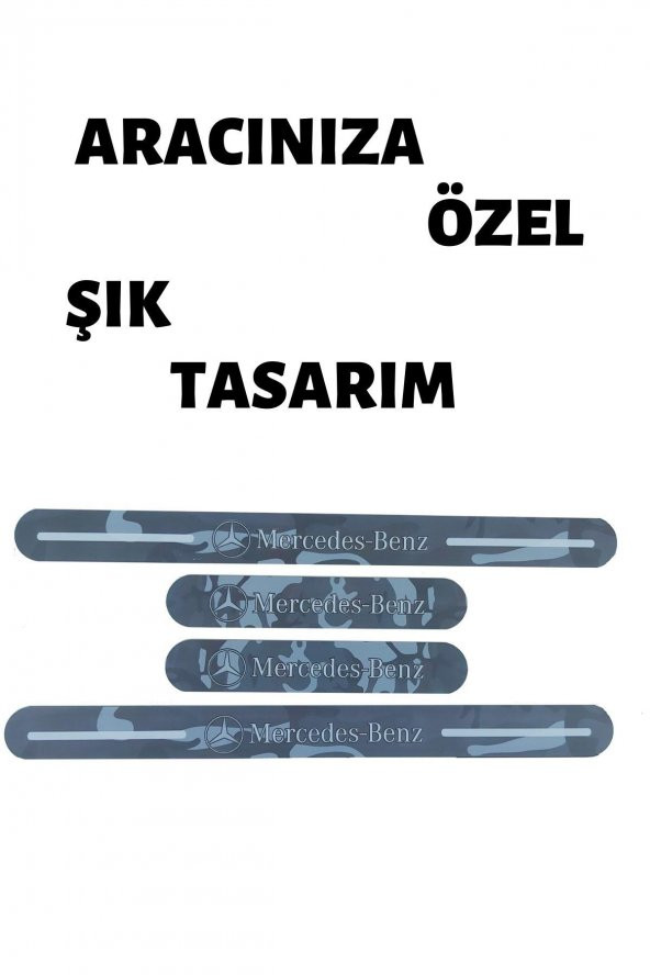 MERCEDES PLEKSİ KAPI EŞİĞİ GRİ ( KAMUFLAJ ) - 2