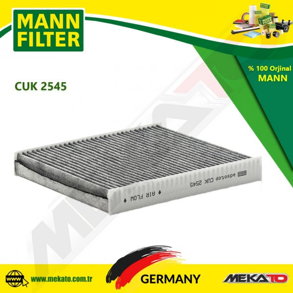 MANN CUK 2545 POLEN FİLTRESİ (KARBONLU)