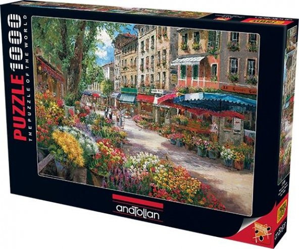 Anatolian Paris Çiçek Pazarı 1000 Parça Puzzle No. 3106