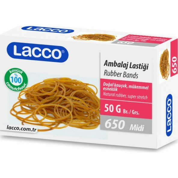 LACCO AMBALAJ LASTİĞİ MİDİ 50GR