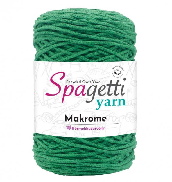 Benetton Yeşil Pamuk Makrome İp
