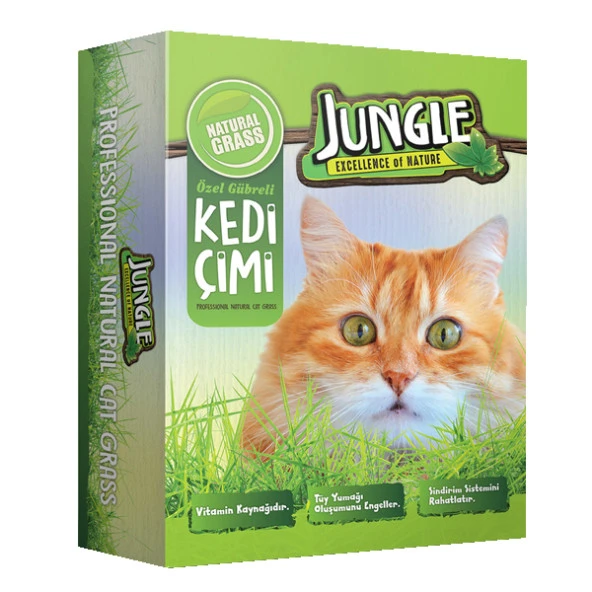 Jungle Kedi Çimi Kutulu (Fileli) 6'lı - 2