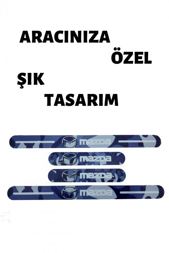 MAZDA PLEKSİ KAPI EŞİĞİ MAVİ ( KAMUFLAJ ) - 2