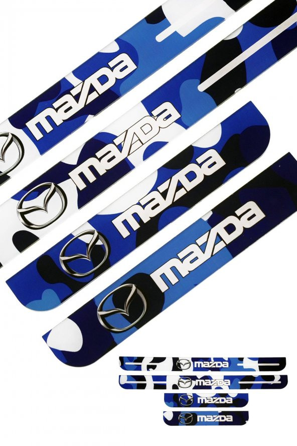 MAZDA PLEKSİ KAPI EŞİĞİ MAVİ ( KAMUFLAJ ) - 1