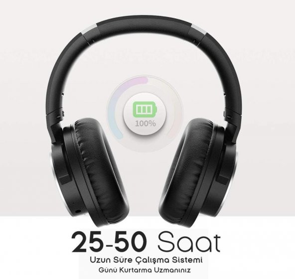 Mpow H18 ANC BT Kulak Üstü Kulaklık Siyah BH146BB - 3