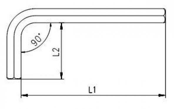 İZELTAŞ 4901 22 5556 ALLEN ANAHTAR ALTI KÖŞE (SAE) 7/32 - 2