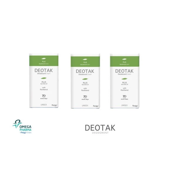 Deotak Krem Deodorant Plus 35 ml  3 Adet Yeni Üretim