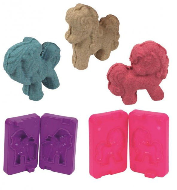 3D KALIPLI PONY KİNETİK KUM SET 500 GR KUM-032 - 2