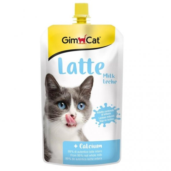 Gimcat Cat Milk Latte Kalsiyumlu Kedi Sütü 200 Ml