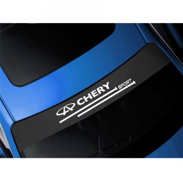 Chery için Karbon Ön Cam Oto Sticker - 2