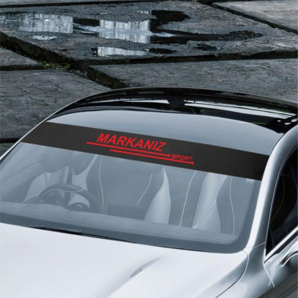 Fiat İdea için Karbon Ön Cam Oto Sticker - 3
