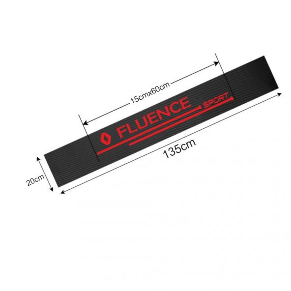 Fiat İdea için Karbon Ön Cam Oto Sticker - 4