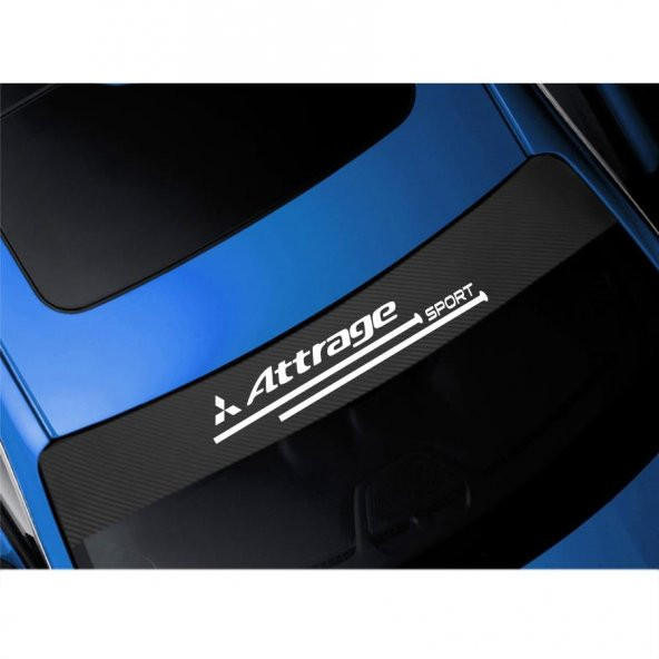 Mitsubishi Attrage için Karbon Ön Cam Oto Sticker - 2