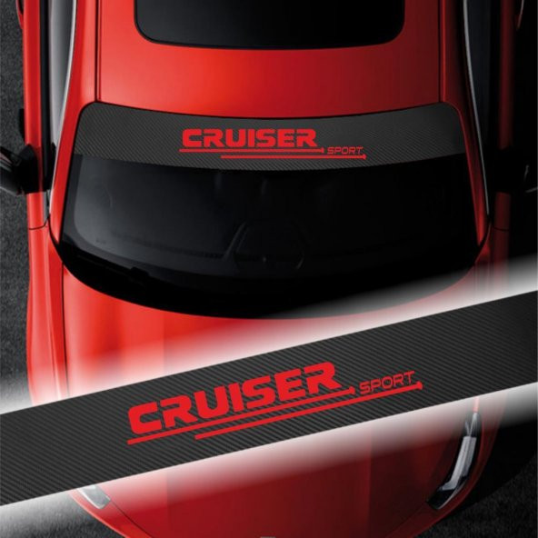 Toyota Cruiser için Karbon Ön Cam Oto Sticker