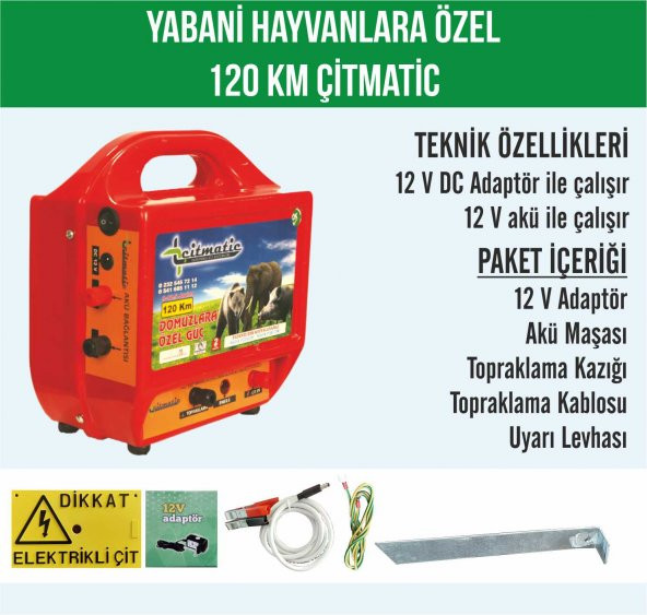 DOMUZ VE AYILAR İÇİN ELEKTRİKLİ ÇİT MAKİNESİ - 1