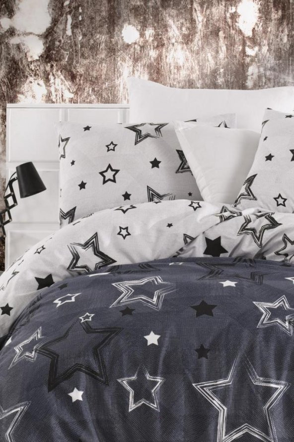 Stars Çarşafı Lastikli Tek Kişilik Nevresim Takımı - 5