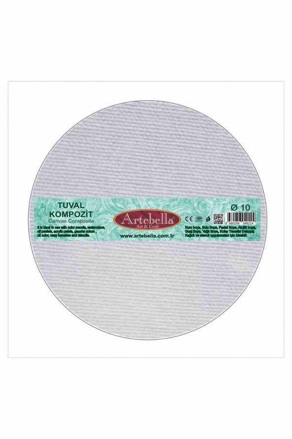 10 cm Pres Kompozit Yuvarlak Tuval - 3