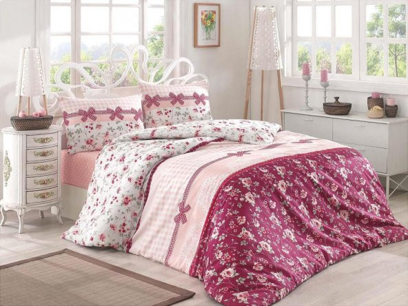 Kuki 180x200 cm Çarşafı Lastikli Battal Nevresim Takımı - 2