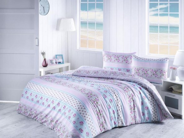 Arezo 180x200 cm Çarşafı Lastikli Battal Nevresim Takımı - 4