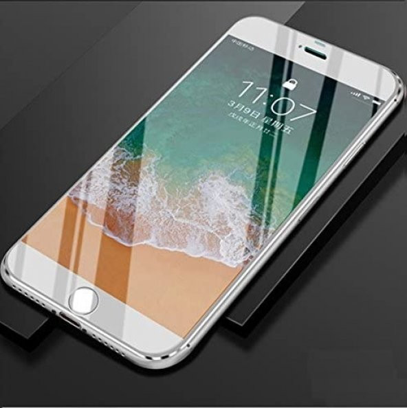 iPhone 7 Tam Kaplayan Ekran Koruyucu Beyaz - 2