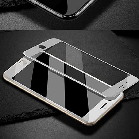 iPhone 7 Tam Kaplayan Ekran Koruyucu Beyaz - 3