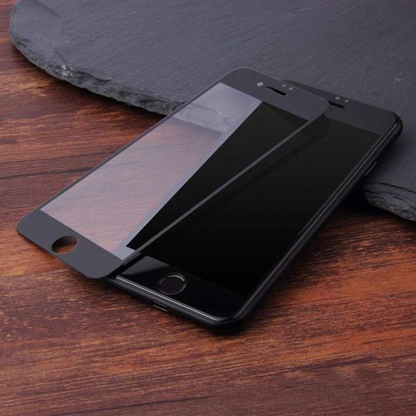 iPhone 6/6s Tam Kaplayan Ekran Koruyucu Siyah - 4