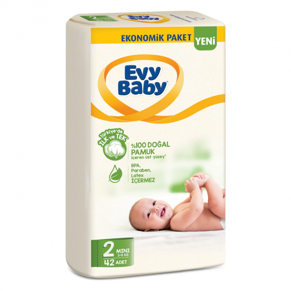 Evy Baby Bebek Bezi 2 Beden Mini Firsat Paketi 42 Adet