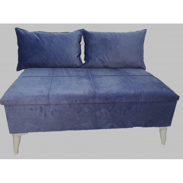 BALTACI MOBİLYA BÜYÜK SEDİR PUF SANDIKLI BALKON BAHÇE KOLTUK PUF KIRLENT HEDİYELİ 110 X 70 CM - 8
