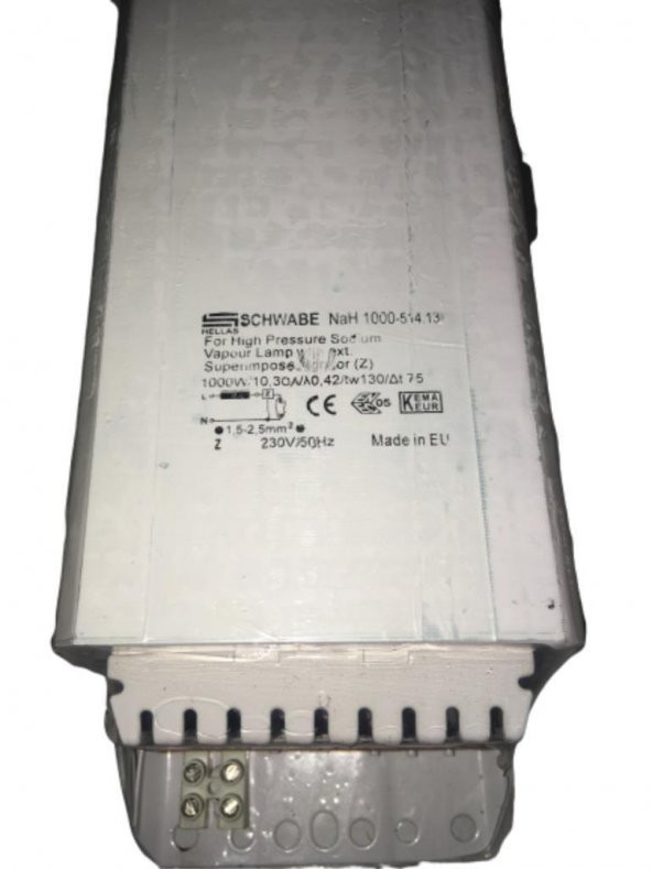 1000 W SODYUM METAL MEKANİK BALAST SCHWABE HELLAS - 3