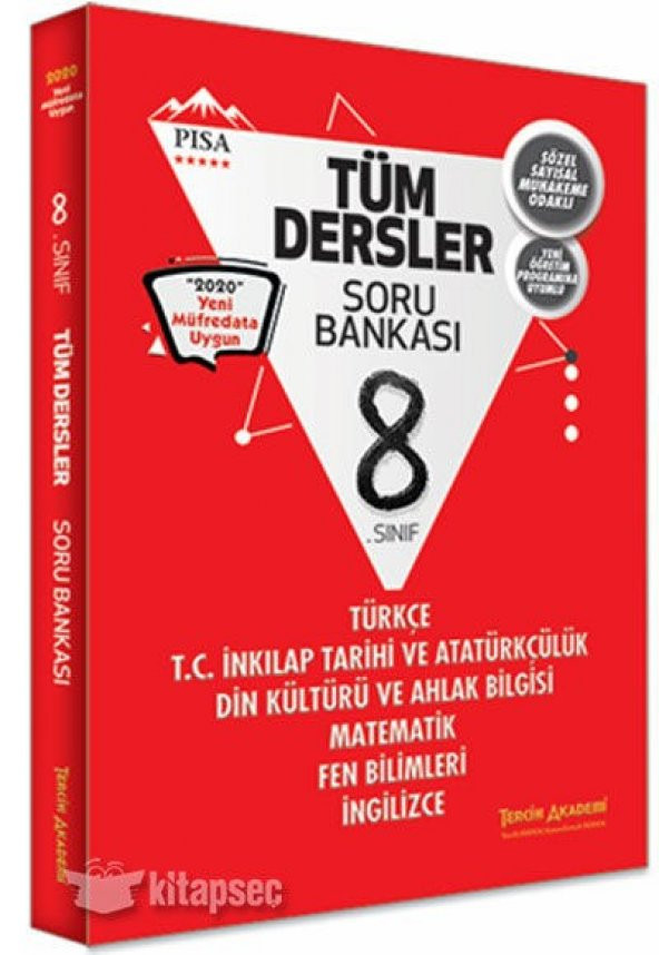 8. Sınıf Tüm Dersler Soru Bankası Tercih Akademi Yayınları-2020