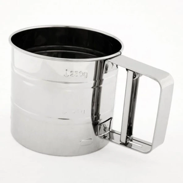 MUTFAK İÇİN PRATİK KOLLU METAL UN ELEĞİ ürün görseli 1