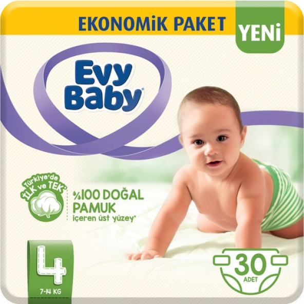 Evy Baby Bebek Bezi 4 Beden Maxi 30 Adet