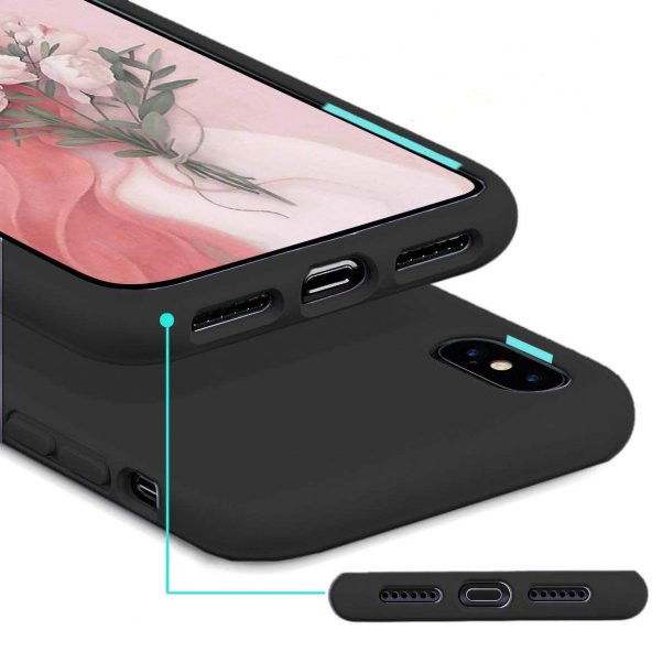 iPhone XR Nano Silikon Kılıf Siyah - 3