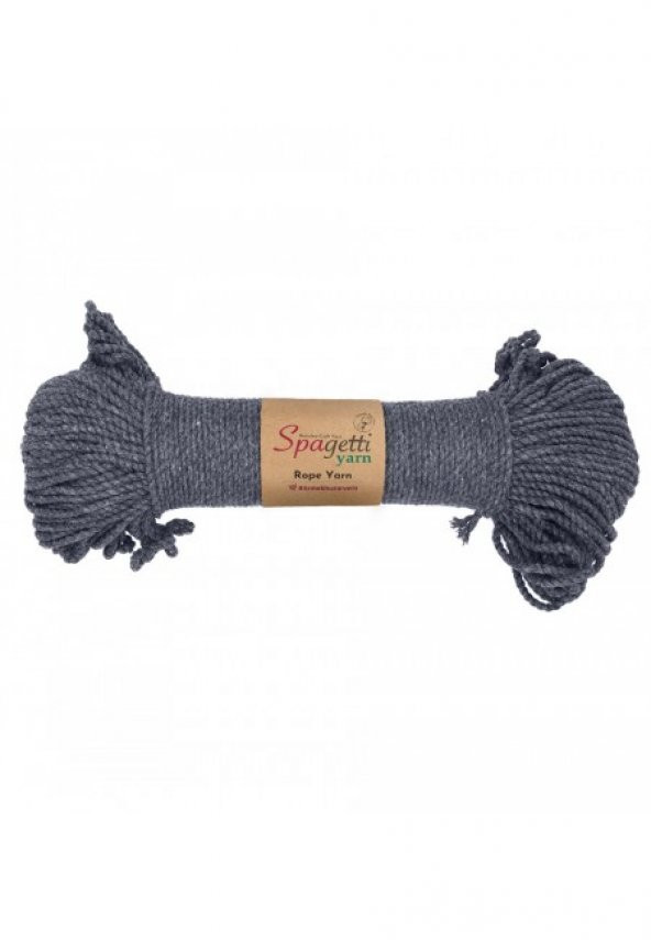 3mm 330g Koyu Gri 2 Büküm Halat Makrome İpi