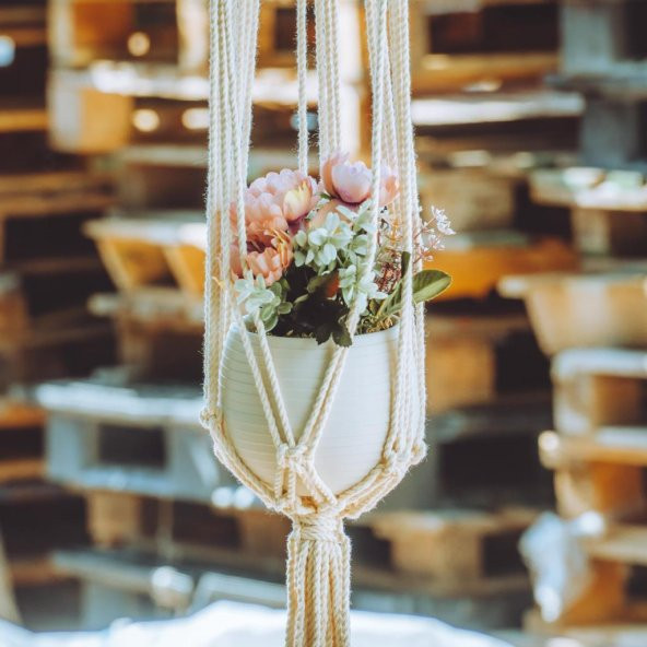 3mm 330g Koyu Gri 2 Büküm Halat Makrome İpi - 4