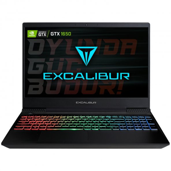 Excalibur G770.1075-BEH0A Intel 10.Nesil i7-10750H 16GB RAM 480GB SSD 4GB GTX1650 W10 - 1