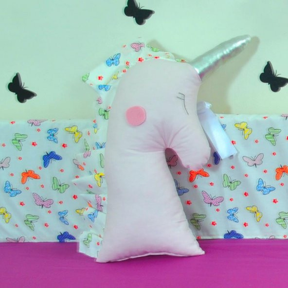 Bebek Çocuk Odası Unicorn Yastık Süs Dekorasyon MPK