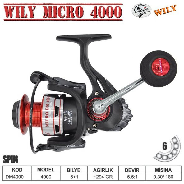 Wily Micro 4000 DM Spin Metal Olta Makinesi