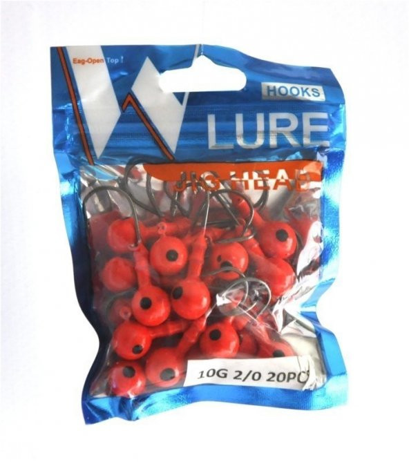 Portfish Jig Head Kırmızı 20 Li Pkt - 2