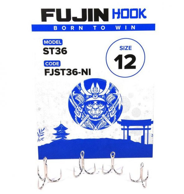 Fujin ST36 Üçlü Maket Balık İğnesi Nickel