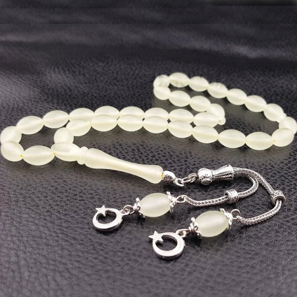 Ayyıldız Püskül Kokulu Arpa Kesim Fosforlu Tesbih - 2