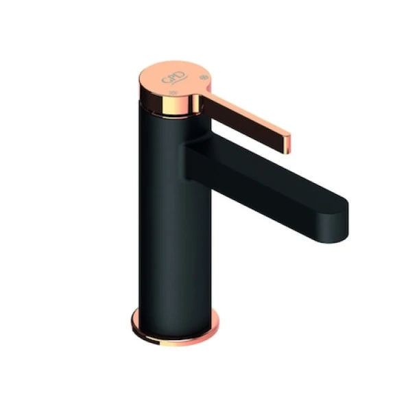 GPD MLB165-S-R Gildo Mix Lavabo Bataryası (Siyah-Rose Gold)