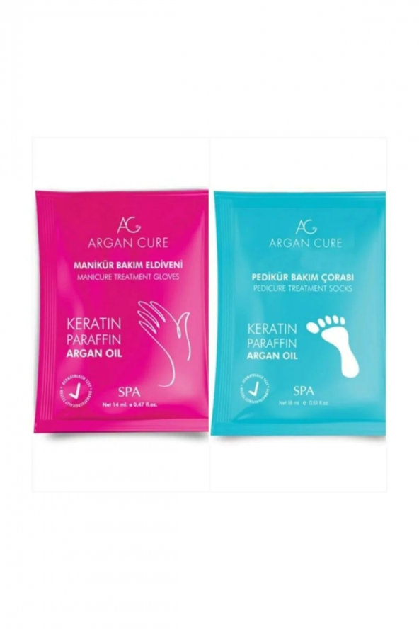 Argan Cure Manikür Eldiveni & Pedikür Çorabı ( İkili Set)